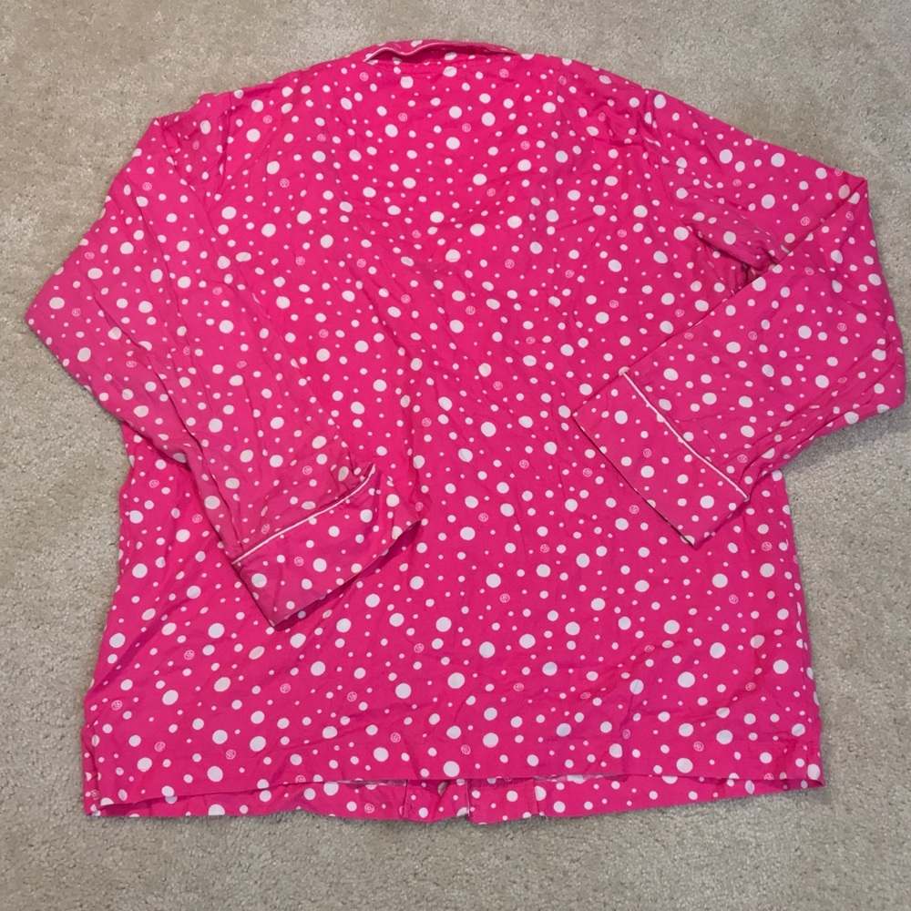 ❤️Victoria’s Secret Hot Pink Polka Dot Pajama Set - Picture 4 of 7